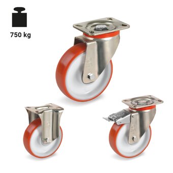 TR-60CC-P-Rodas com suportes para cargas pesadas